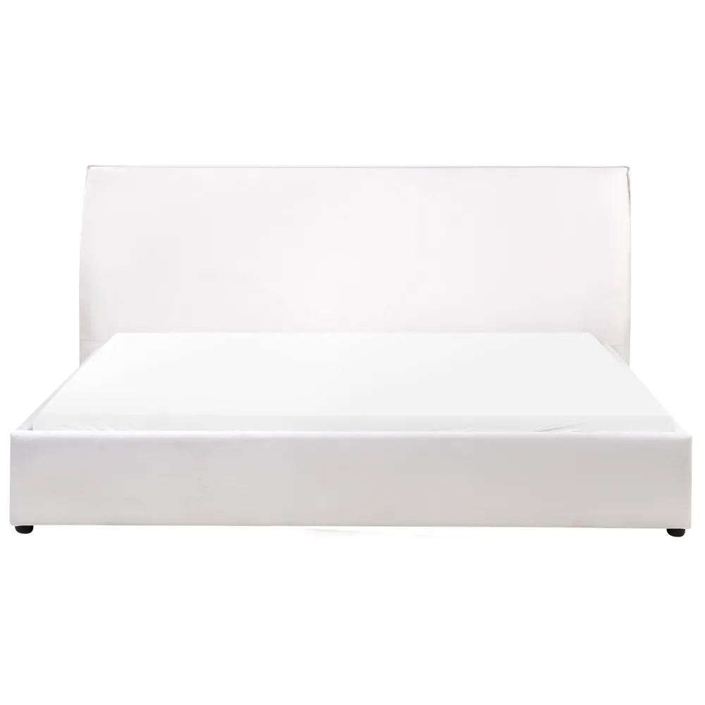 Bed Velvet LAVAUR 180 x 200 cm (EU Super King) Off-White_985279