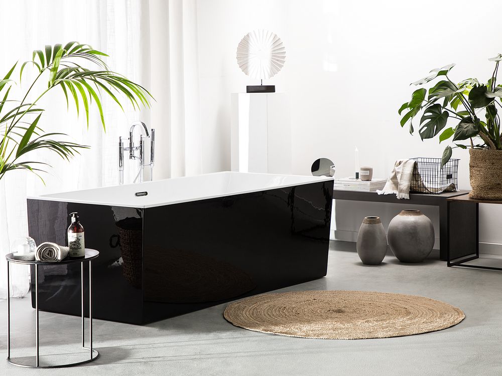 Fristående badkar RIOS 1700 x 800 mm Svart