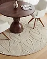 Tekoturkismatto MITCHELL Beige ø 160 cm