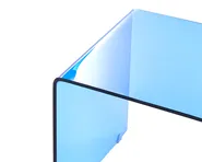 Set of 2 Side Tables KENDALL Tempered Glass Blue_1017387