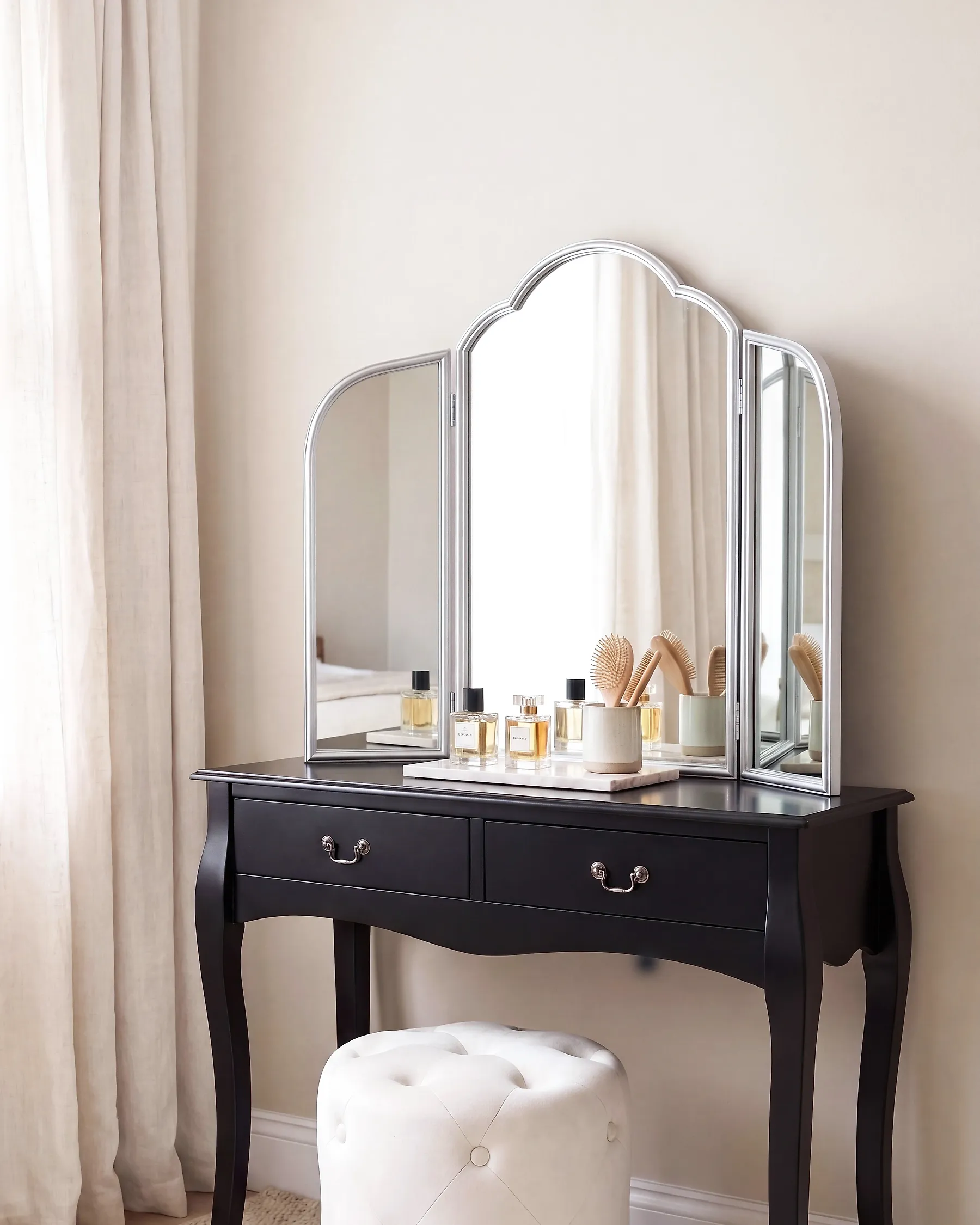 Speil til sminkebord SAVILLY Sølv_1194118