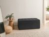 Storage Ottoman OREM Fabric 100 cm Black