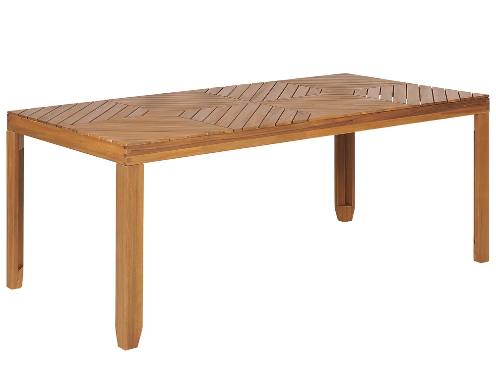 Garden Dining Set 6 Seater BARATTI Acacia Wood Brown_869010