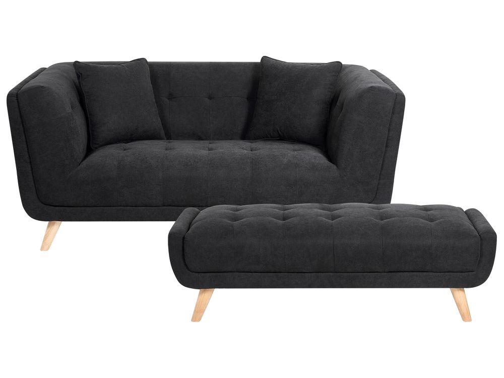 Sofa 2 Seater HABO Fabric Black
