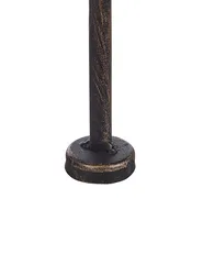 Hörnhyllplan SIDERNO 35 cm 158 cm Metall Svart_791378
