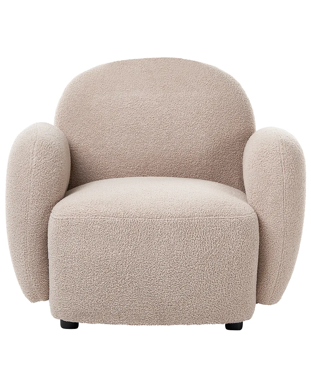Living Room Set 6 Seater JULE Boucle Beige_1126001