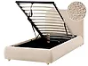 Ottoman Bed BLAGNAC Boucle Beige 90 x 200 cm (EU Single)