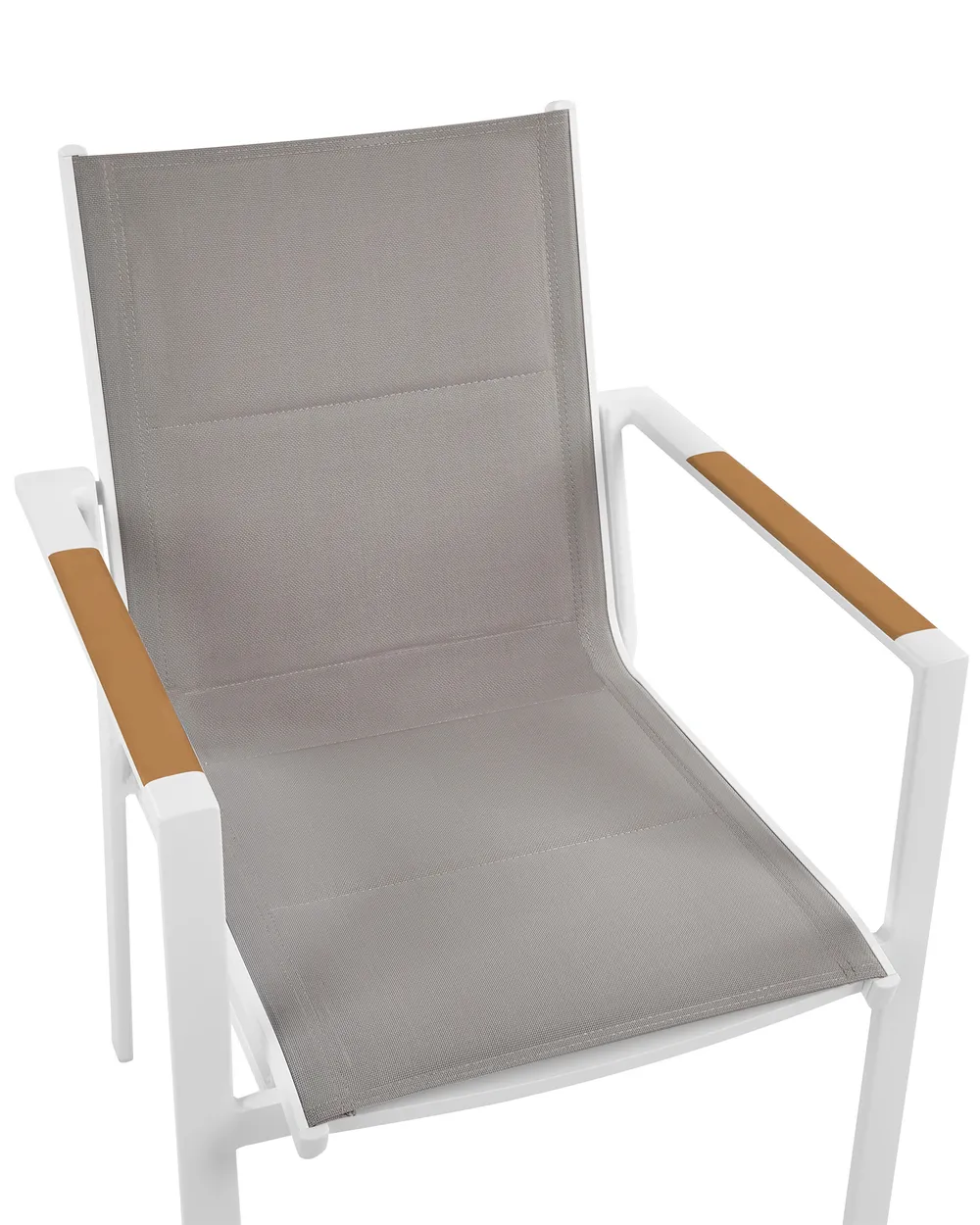 Set of 6 Garden Chairs BUSSETO Metal Grey_922769