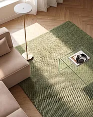 Rug KORDEA Green 160 x 230 cm Wool_1144630