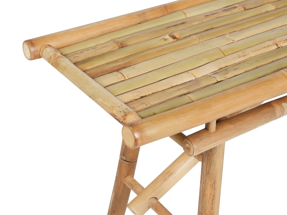 Garden Dining Set 4 Seater TINDARI Bamboo Light Brown_921539