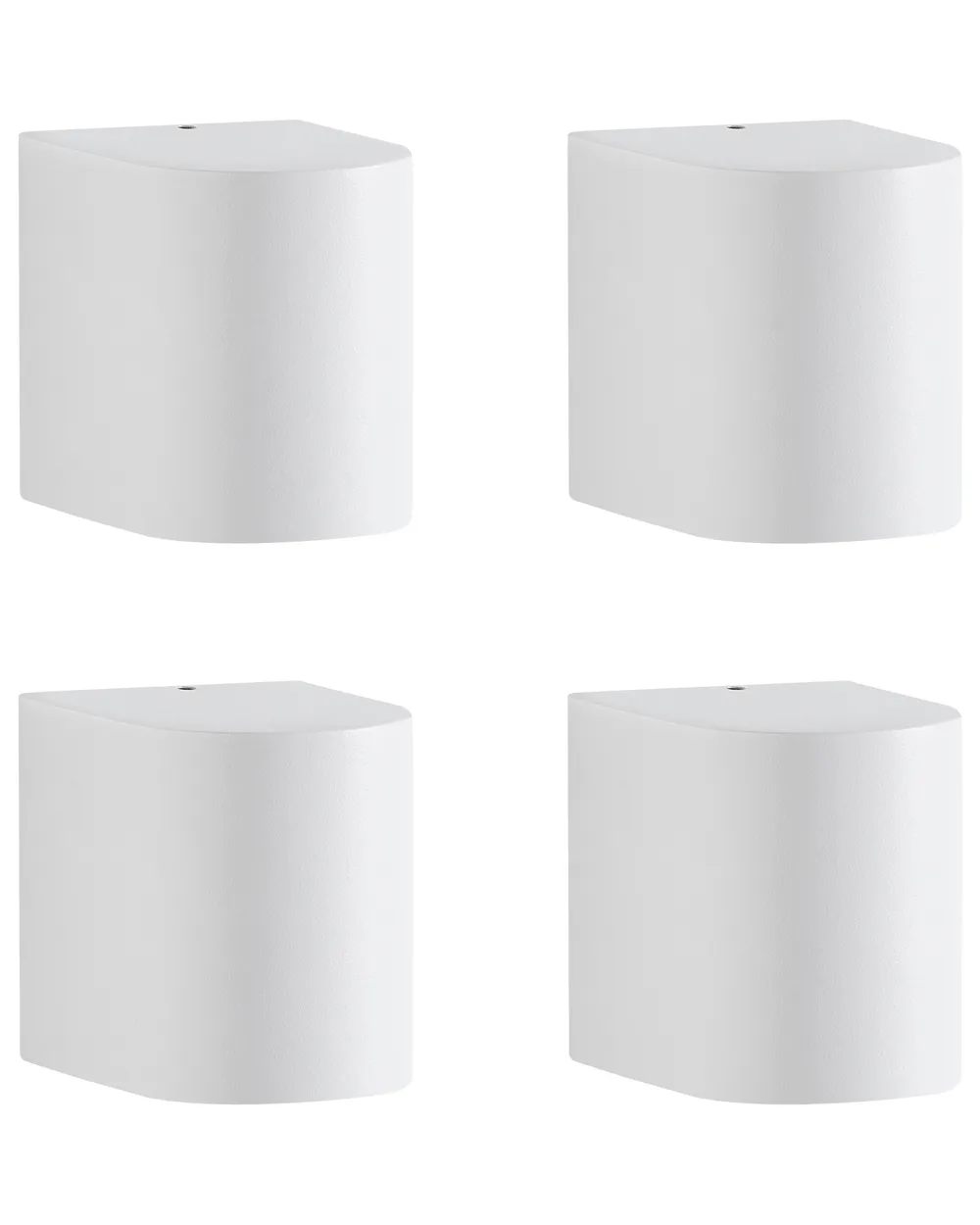 Set of 4 Outdoor Wall Lights AVIA White