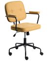 Desk Chair PAWNEE Fabric Yellow