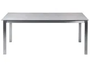 Trädgårdsmatgrupp 4-sits COSOLETO/GROSSETO Härdat glas Marmoreffekt Grå_881694