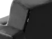 Sofa Bed 3 Seater ABERDEEN Velvet Black_855968