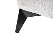 Bed Boucle MELLE 140 x 200 cm (EU Double) Off-White_965641
