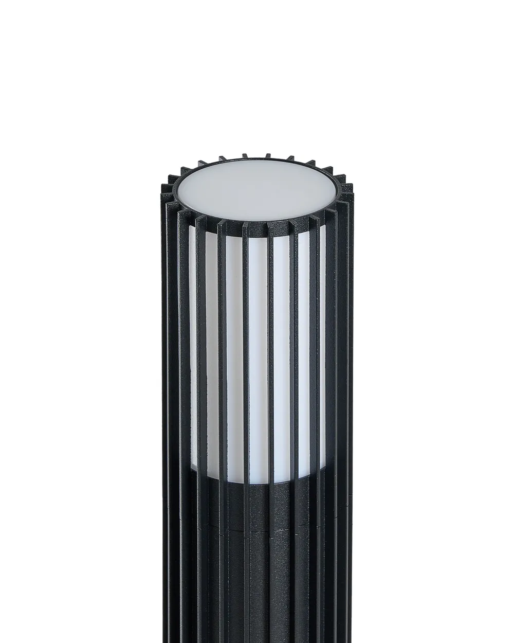 Set of 2 Outdoor Bollard Lamps ERNAN Black_1103791
