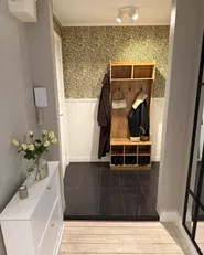 Shoe Storage with Coat Rack GINDAGAI Light Brown_1062444