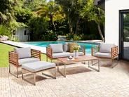 Outdoor Cushion Cover Set BERMUDA Grey_917885