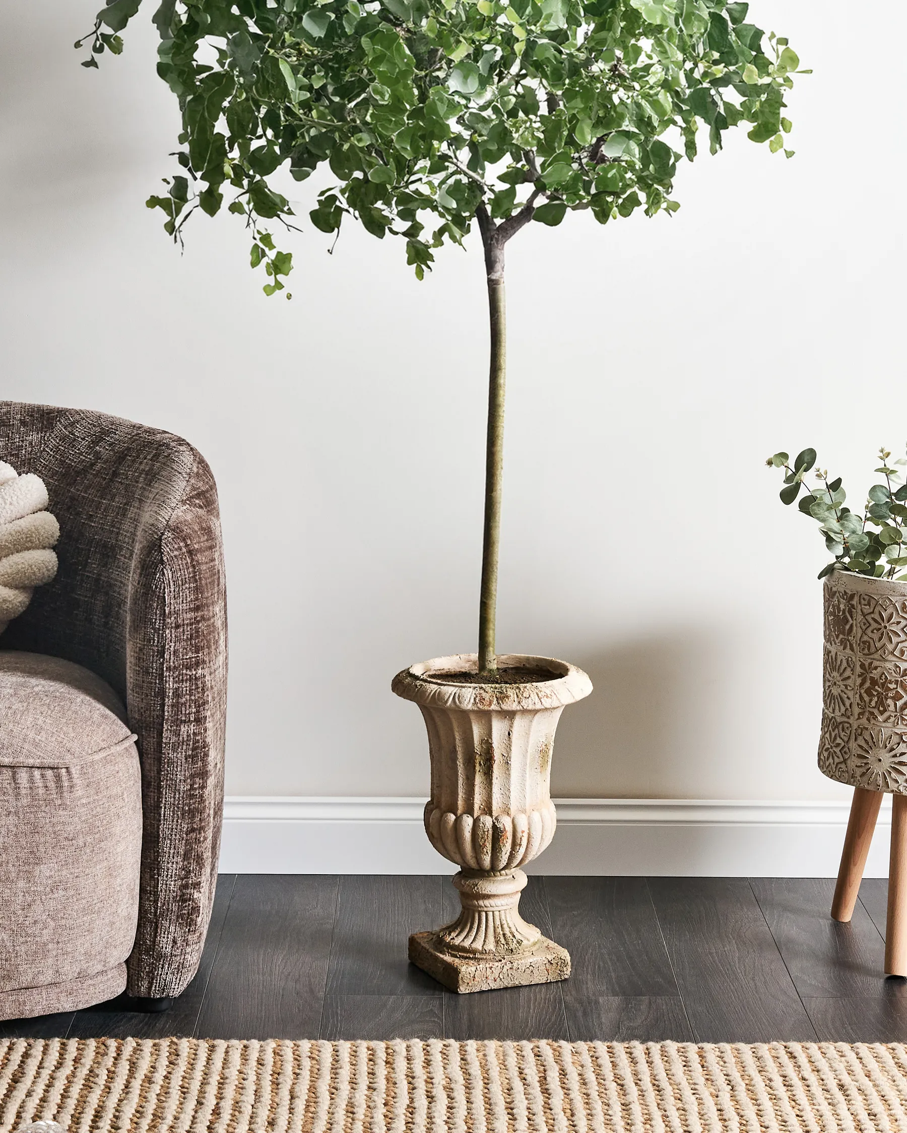 Plant Pot LARISA 28 cm Beige_979951