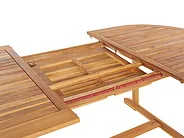 Trädgårdsmatgrupp 8-sits MAUI II med kuddar Akaciaträ Off-White_926784