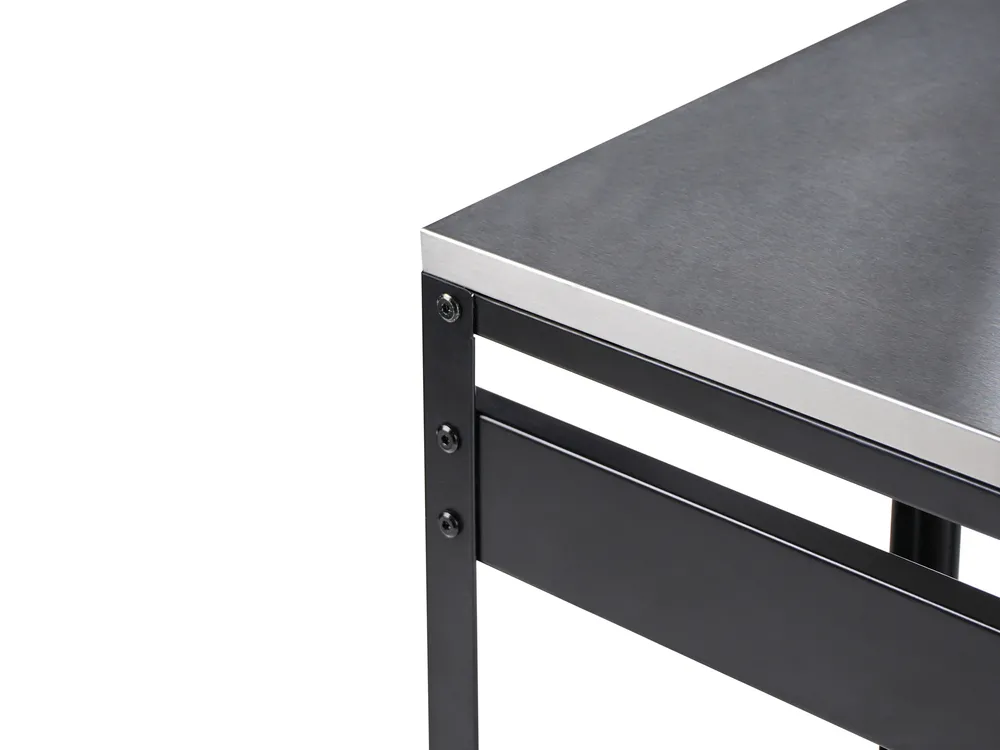 Outdoor Bar Table MAENZA Black Metal_981433