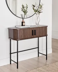 Konsolbord BRADLEY Mörkbrun_988557