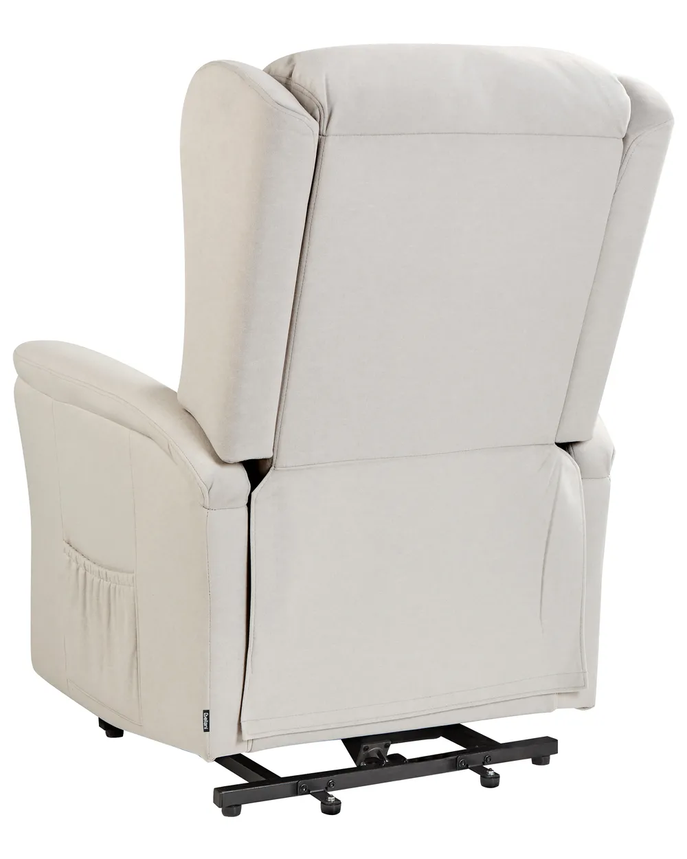 Electric Recliner Chair ELEGY with Footrest Velvet Light Beige_924119