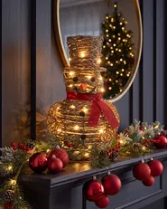 Christmas Decoration LED OLAFSVIK 52 cm Snowman Natural_1144495