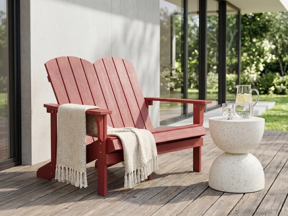 Garden Bench ADIRONDACK 125 cm Red