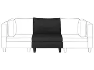 1-Seat Section FEVIK Fabric Black_781316