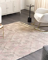 Rug ADANA Pink 200 x 300 cm Wool_856171