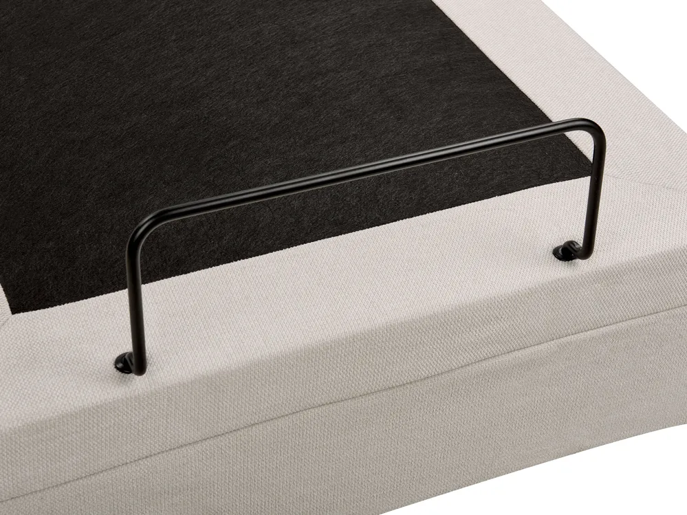 Adjustable Bed without Headboard Fabric CASTELLAN 180 x 200 cm (EU Super King) Light Beige_952228