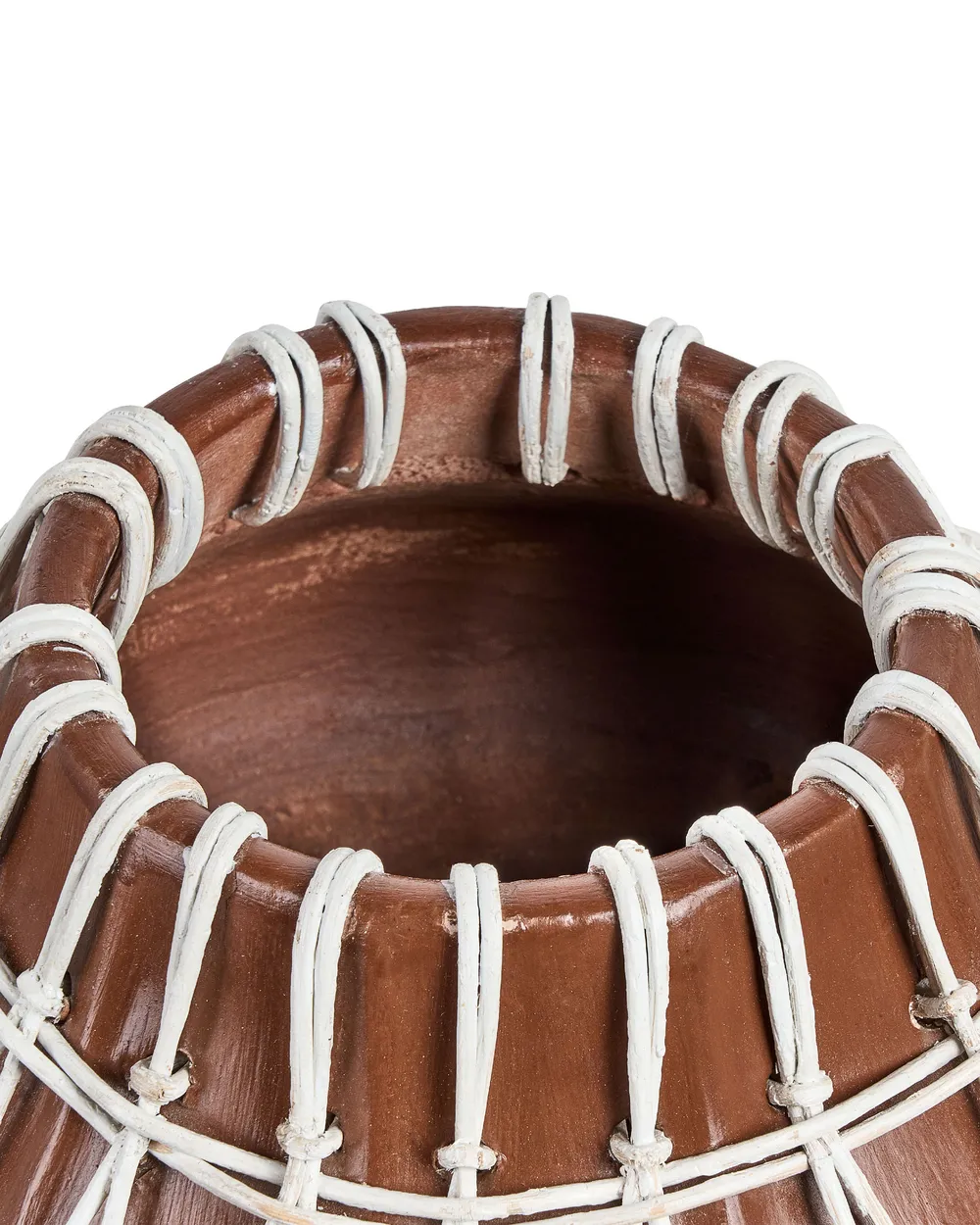 Decorative Vase KLUET 22 cm Ceramic Brown_849887