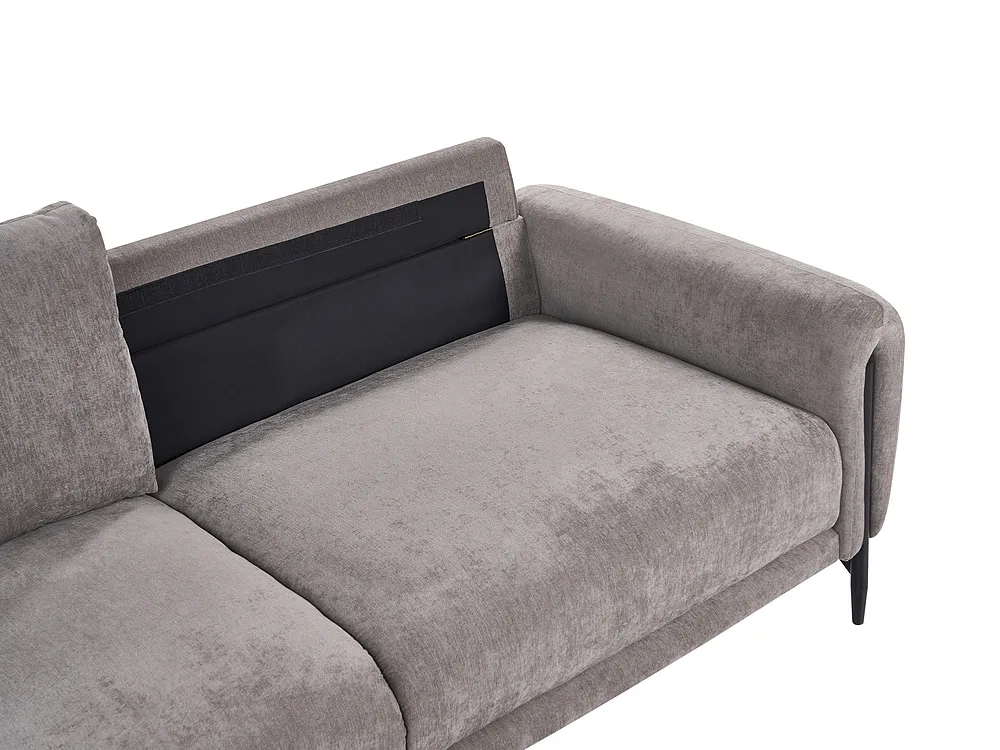 Sofa 3 Seater SKARO Chenille Taupe_1156593