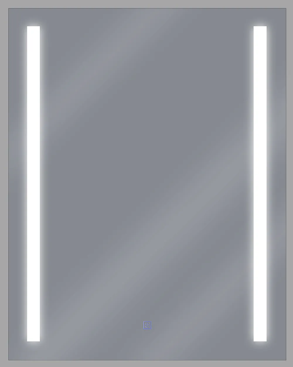LED Bathroom Mirror MARTINET 60 cm 80 cm Silver_748394