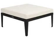 Garden Lounge Set with Table and Ottoman 3 Seater BRACCIANO Certified Acacia Wood Light Beige Left Hand_956338