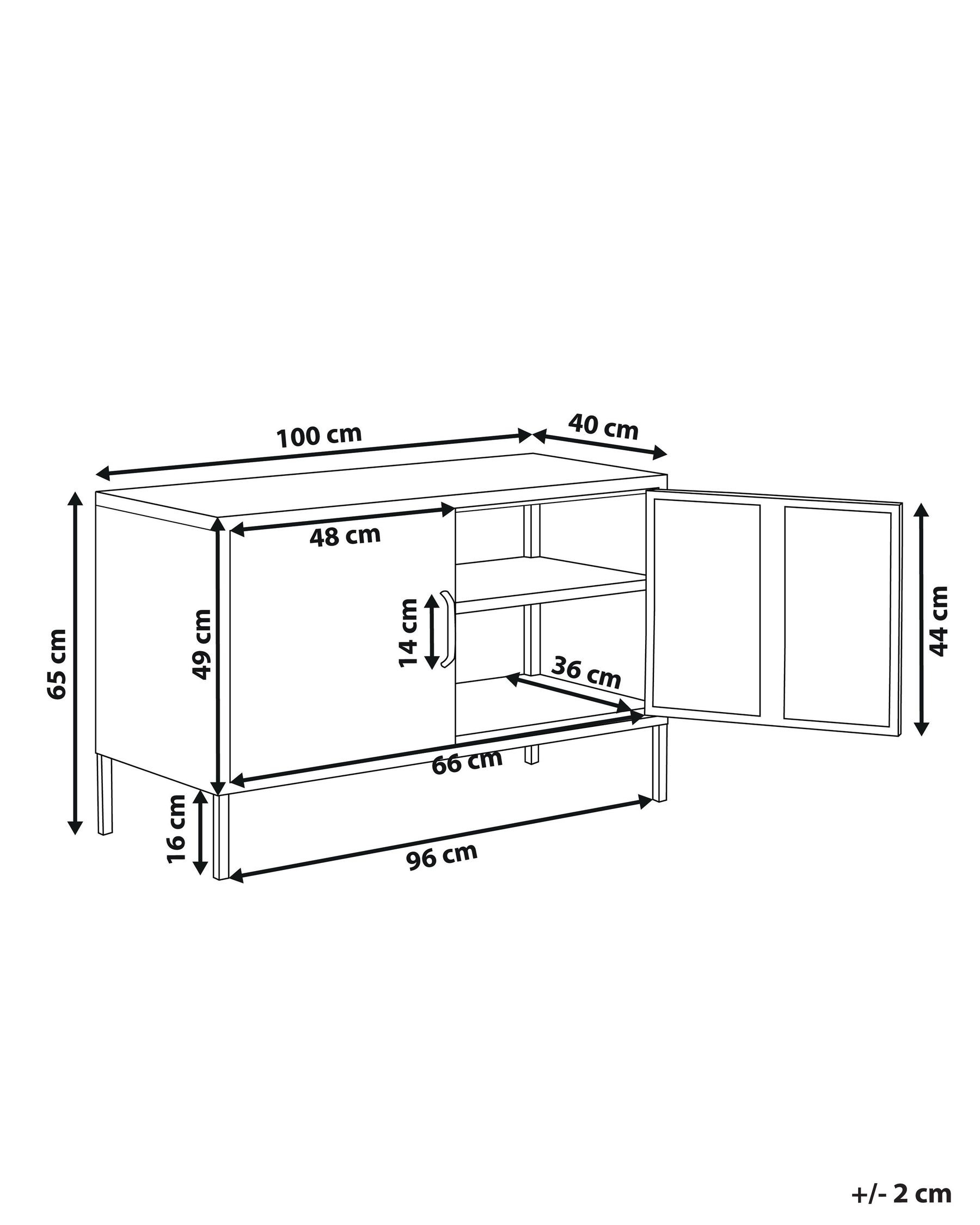 Storage Unit URIA Metal Navy Blue_826160