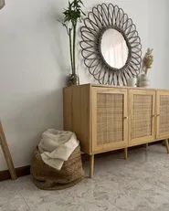 Cabinet PEROTE Rattan Light Brown_913384
