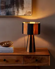 Bordslampa WELMEL Korg Brun/ Svart_899978
