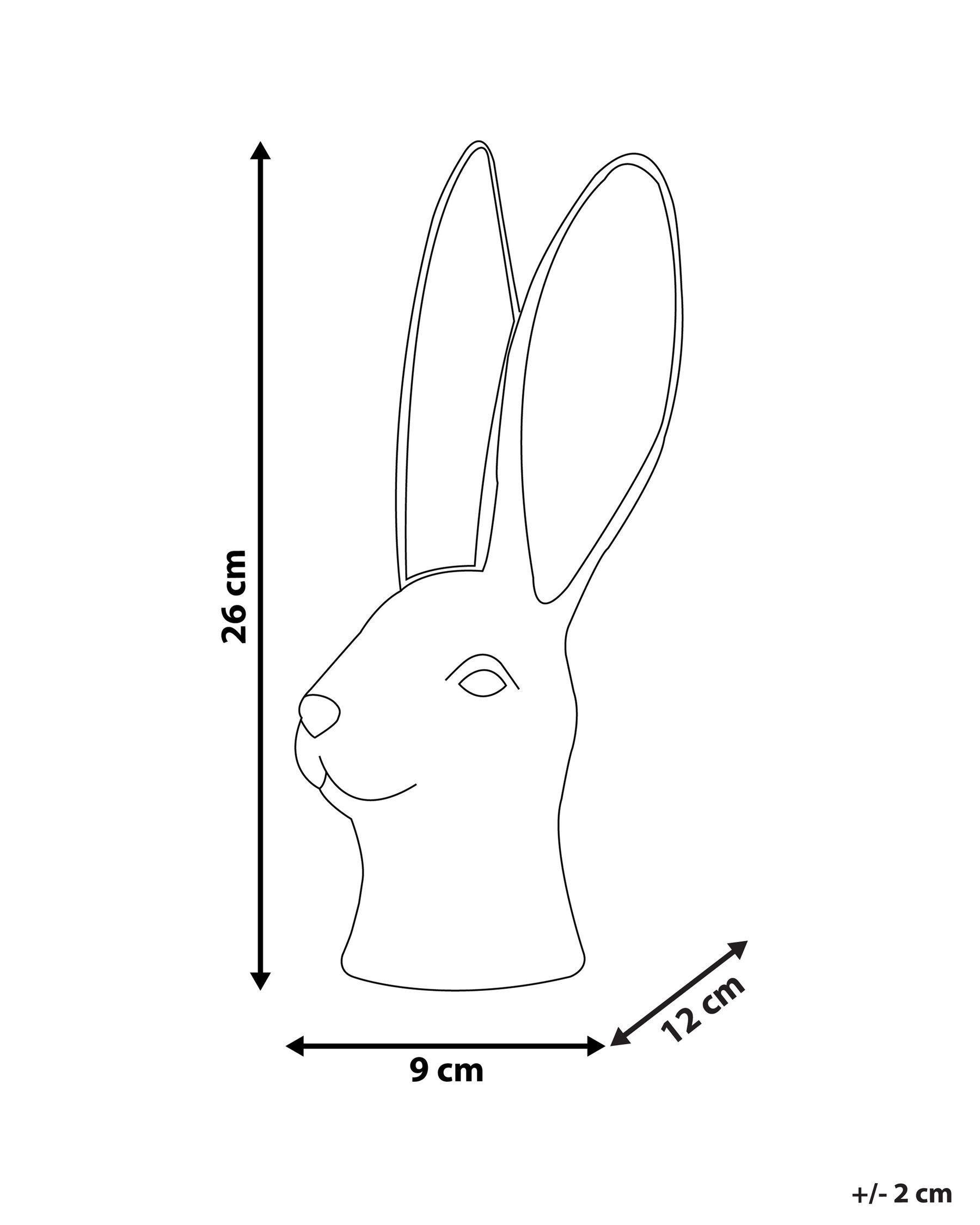 Figurine Rabbit GUERANDE Ceramic White_798649