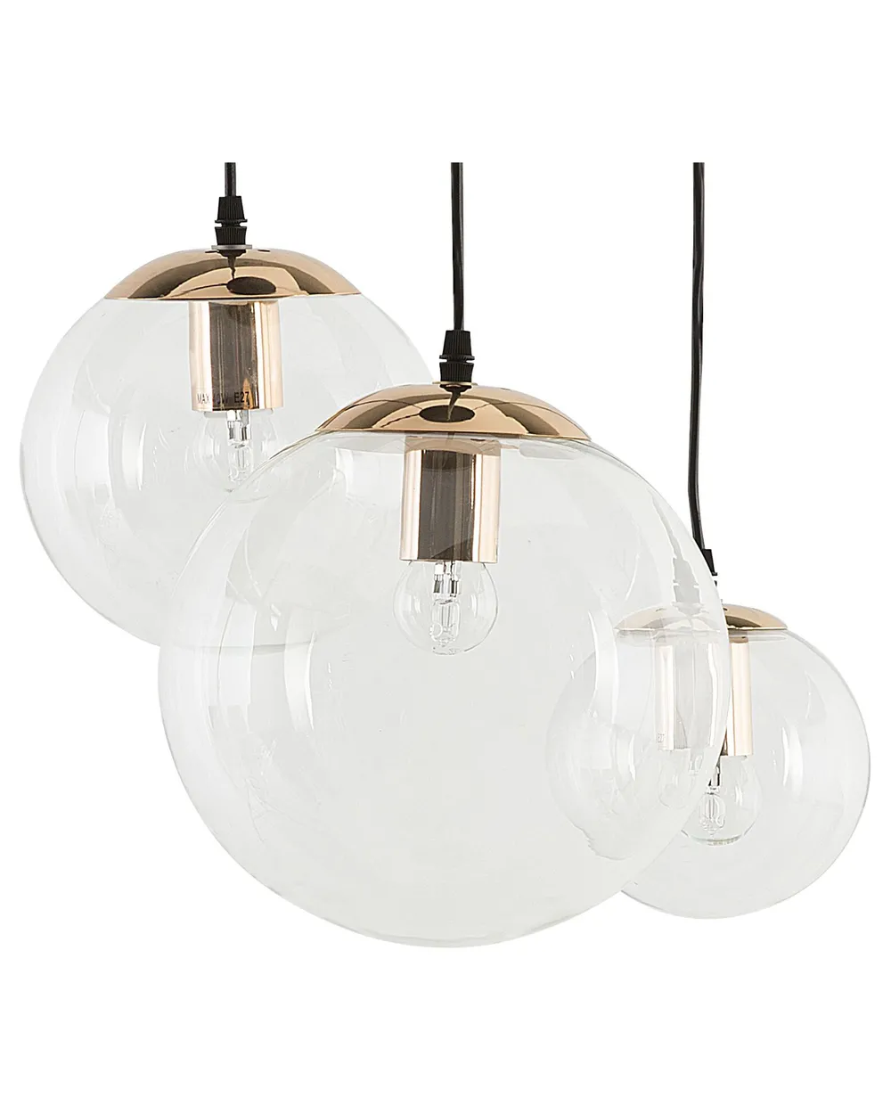 Pendant Lamp LADON Glass Transparent
