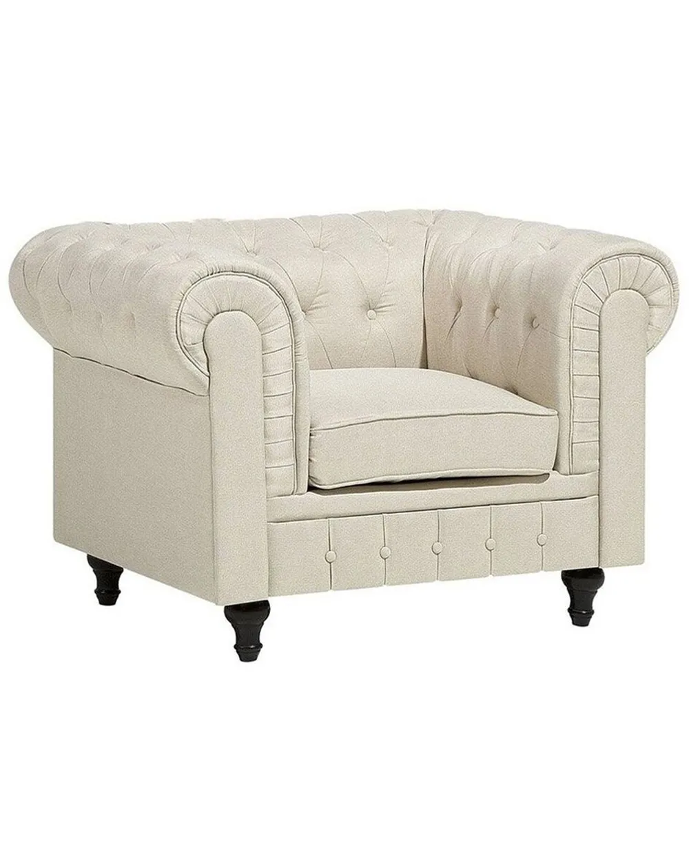 Armchair CHESTERFIELD Fabric Beige
