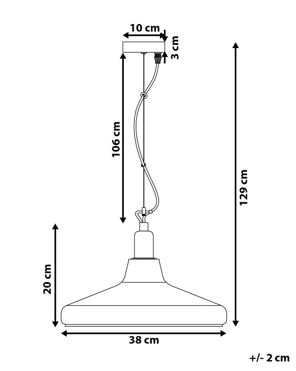 Pendant Lamp ALIKOS Glass Gold_799676
