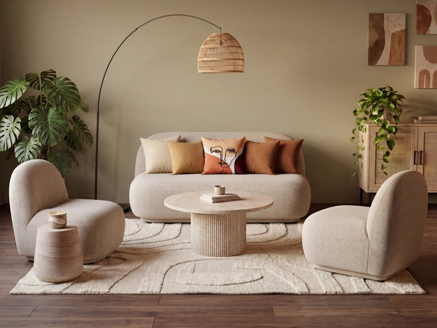 Soffgrupp 4-sits LOVBERG Beige_1071842