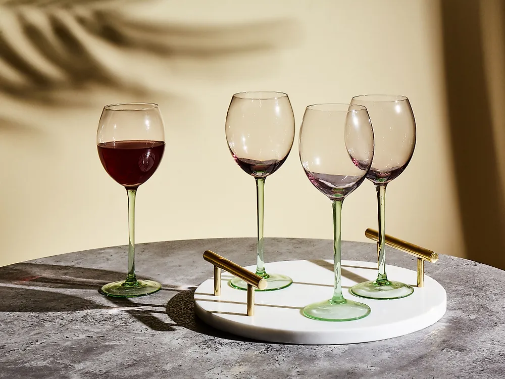 Set of 4 Wine Glasses DIOPSIDE 360 ml Pink_1184893