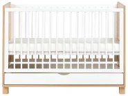 Spjälsäng med förvaringslåda GUNNAR 60 x 120 cm Vit_1004450