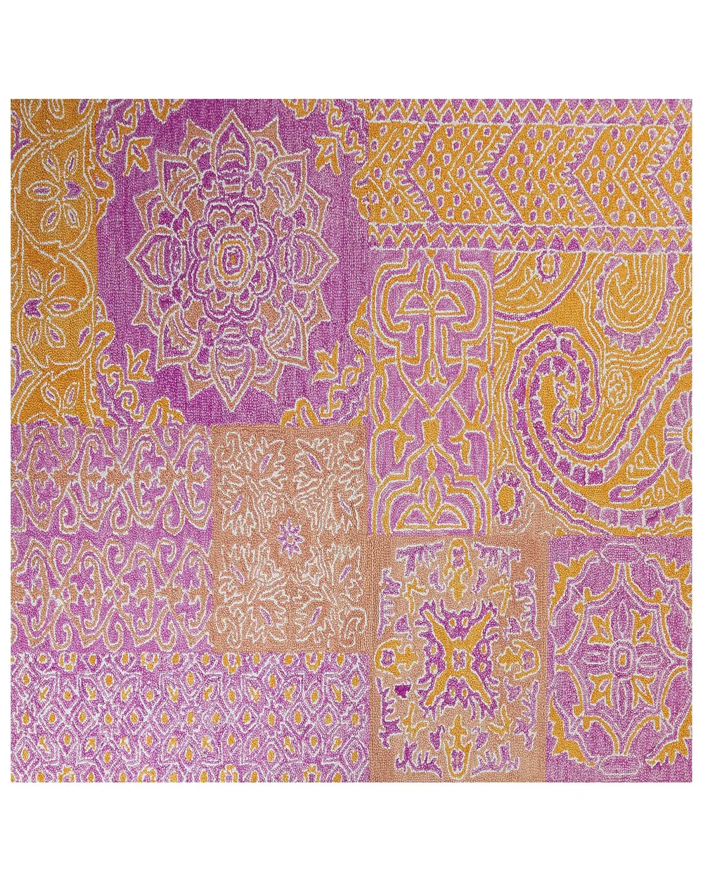 Rug AVANOS Pink 200 x 200 cm Wool