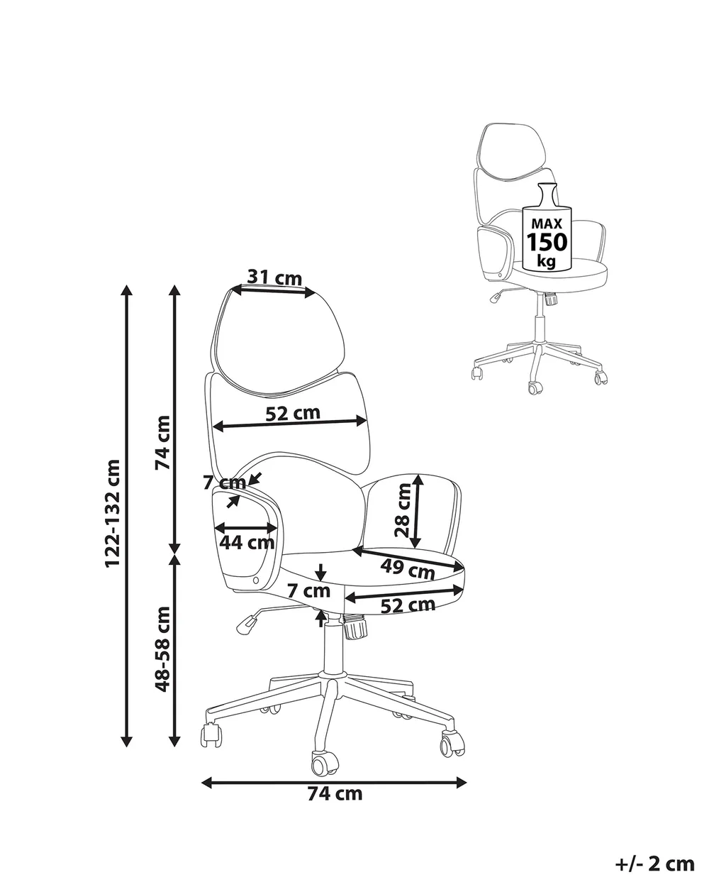 Office Chair SPLENDID Light Grey_834244