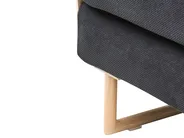 Single Sofa Bed JERSLEV Fabric Black_1010114