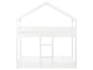 Våningssäng Hus Furu LABATUT 90 x 200 cm Vit_911508